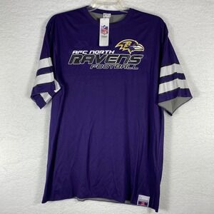 Baltimore Ravens NFL Men's Team Apparel AFC North Football Purple T Shirt XL